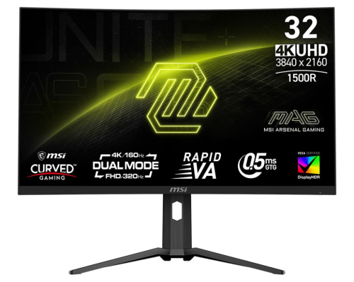 MSI MAG 321CUPDF Ívelt Gamer Monitor 320Hz - 31,5"