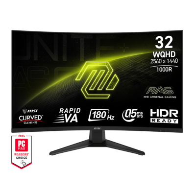 MSI MAG 325CQF Ívelt Gamer Monitor 180Hz - 32"
