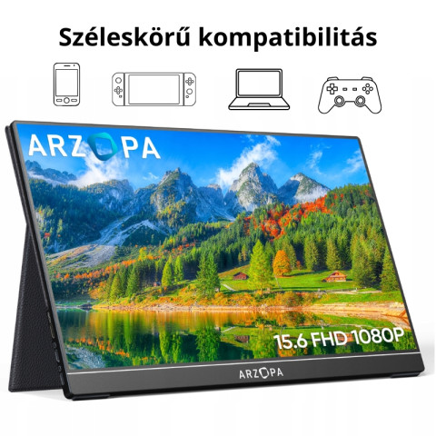 Arzopa A1 GAMUT Hordozható Monitor - 15,6"