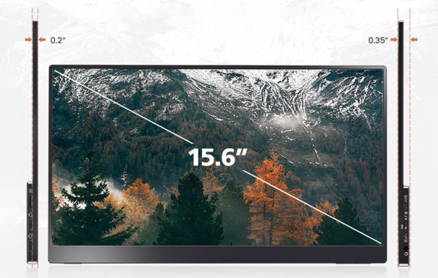 Arzopa A1 GAMUT Hordozható Monitor - 15,6"