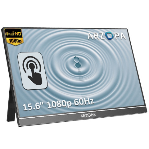 Arzopa A1T Érintőképernyős Hordozható Monitor - 15,6"