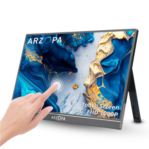 Arzopa A1T Érintőképernyős Hordozható Monitor - 15,6"