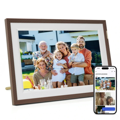 Arzopa D10 Digitális Keret - 10.1" (Sötétbarna)