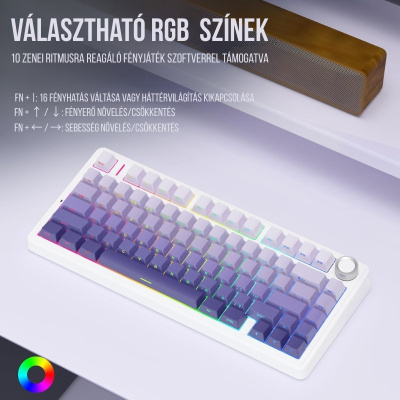 AULA F75 Vezeték Nélküli Mechanikus Gamer Billentyűzet