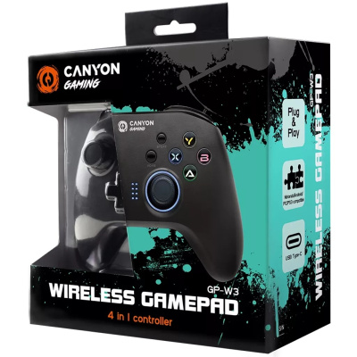 CANYON GP-W3 Vezeték Nélküli Kontroller Gamepad