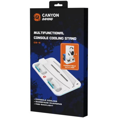 CANYON CS-51 RGB PS5 Multifunkcionális Hűtő Állvány