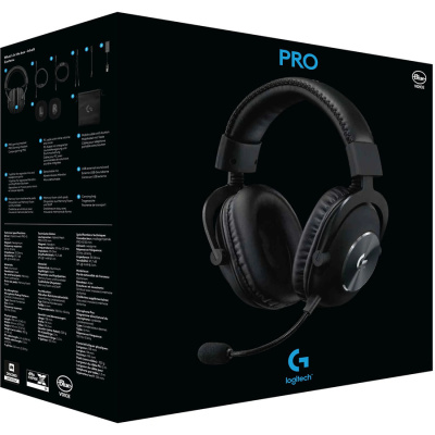 LOGITECH G PRO X Gamer Headset + Állvány - Fekete