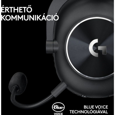 LOGITECH G PRO X2 LIGHTSPEED Vezeték Nélküli Gamer Headset - Fekete