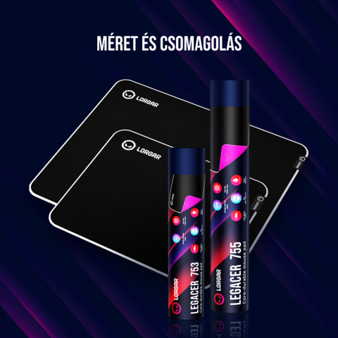 LORGAR Legacer 755 Gamer Egérpad - L