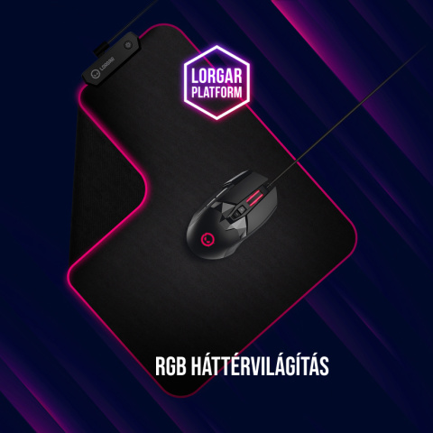 LORGAR Pro Stricter 579 Vezetékes Gamer Egér - Fekete