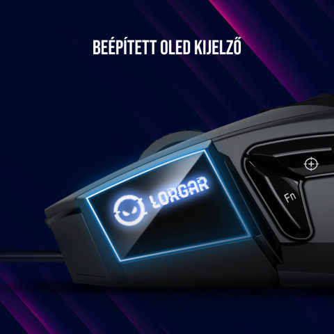 LORGAR Pro Stricter 579 Vezetékes Gamer Egér - Fekete