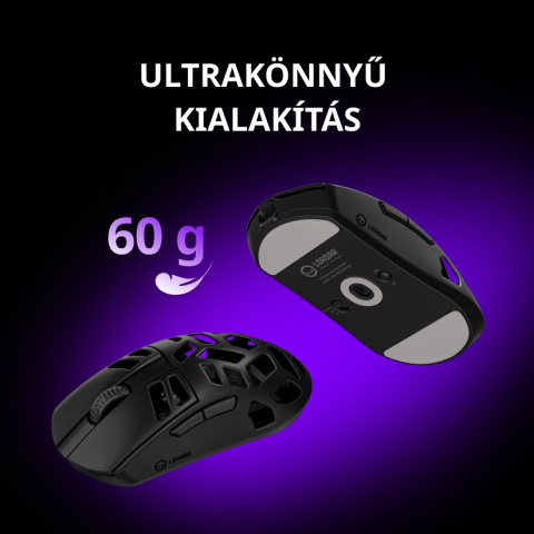 LORGAR Elite MSE90W Tri-Mode Gamer Egér - Gunmetal Szürke