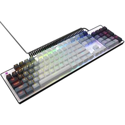 LORGAR Azar 514 Mechanikus Gamer Billentyűzet - Fehér (Angol Kiosztás!)