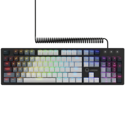 LORGAR Azar 514 Mechanikus Gamer Billentyűzet - Fehér (Angol Kiosztás!)