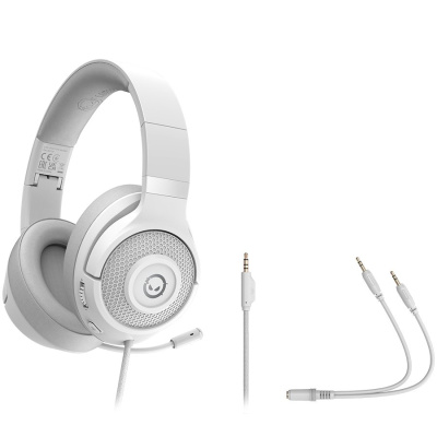 LORGAR Noah 101 Gamer Headset - Fehér