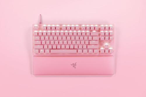 Razer Huntsman V2 TKL Gamer Billentyűzet - Pink (Angol Kiosztás)