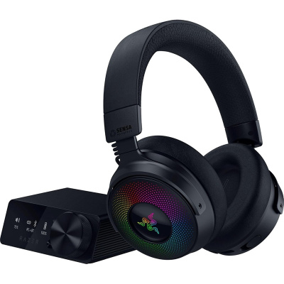 Razer Kraken V4 Pro Vezeték Nélküli Gamer Headset - Fekete