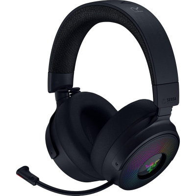 Razer Kraken V4 Pro Vezeték Nélküli Gamer Headset - Fekete