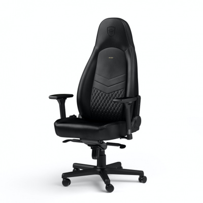 Noblechairs ICON Real Leather Black Gaming Szék