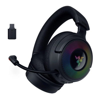 Razer Kraken V4 - Vezeték Nélküli Gamer Headset - Fekete