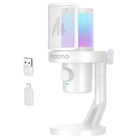 MAONO DM40 Pro USB Vezeték Nélküli Streamer/Gamer Mikrofon RGB