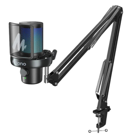 MAONO DM40 Pro S USB Vezeték Nélküli Streamer/Gamer Mikrofon Kit RGB