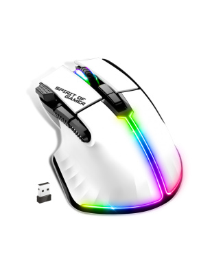 Spirit of Gamer PRO-M5 Arctic Vezeték Nélküli Gamer Egér - Fehér