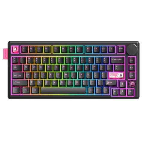 Onikuma MT706 Vezeték Nélküli Mechanikus Gamer Billentyűzet - Fekete