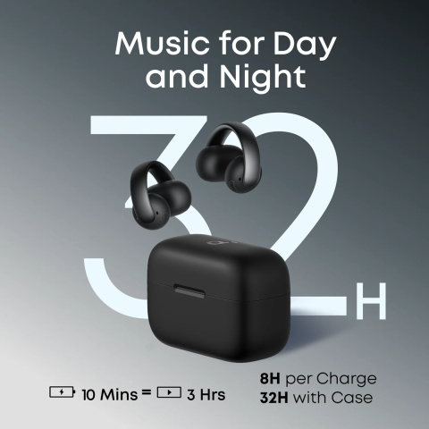 Anker Soundcore AeroClip - Vezeték Nélküli Bluetooth Fülhallgató - Fekete