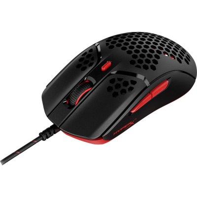 HYPERX Pulsefire Haste - Gamer Egér - Fekete/Piros
