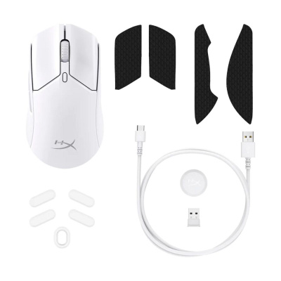 HYPERX Pulsefire Haste 2 - Vezeték Nélküli Gamer Egér - Fehér