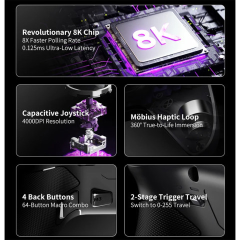 PXN-P5 8K Vezeték Nélküli Gamepad Kontroller PS5