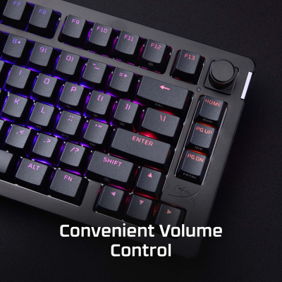 HYPERX Alloy Rise 75 - Red Switch - Mechanikus Gamer Billentyűzet - Angol Kiosztás!
