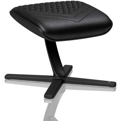 Noblechairs Real Leather Footrest Black Gamer Lábtartó