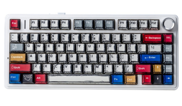 AULA F75 Vezeték Nélküli Mechanikus Gamer Billentyűzet - Comic