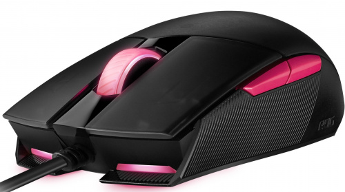 ASUS ROG Strix Impact II Optikai Gaming Egér - Electro Punk