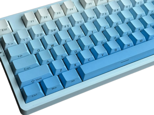 AULA F87 PRO Vezeték Nélküli Mechanikus Gamer Billentyűzet Fehér-Kék