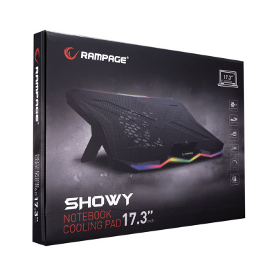 Rampage AD-RC8 SHOWY - Notebook/Laptop Hűtőpad - 17,3"-ig