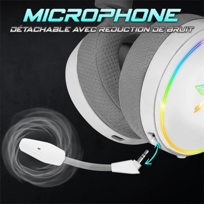 Spirit of Gamer MIC-XH1700W - Vezeték Nélküli Gamer Headset - Fehér