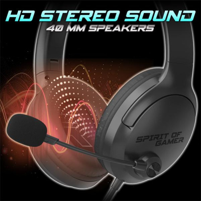 Spirit of Gamer PRO-H4 Black - Gamer Headset - Fekete
