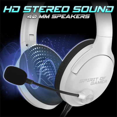 Spirit of Gamer PRO-H4 White - Gamer Headset - Fehér