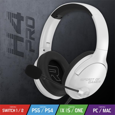 Spirit of Gamer PRO-H4 White - Gamer Headset - Fehér