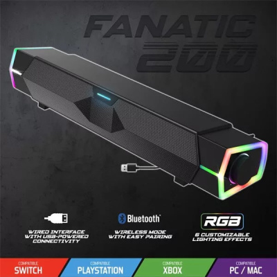 Spirit of Gamer Fanatic 200 - Bluetooth Hangszóró 2.0 - Fekete