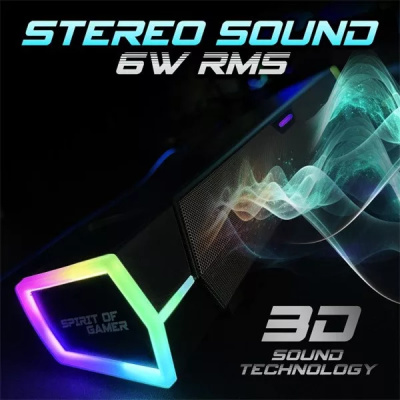 Spirit of Gamer Fanatic 200 - Bluetooth Hangszóró 2.0 - Fekete