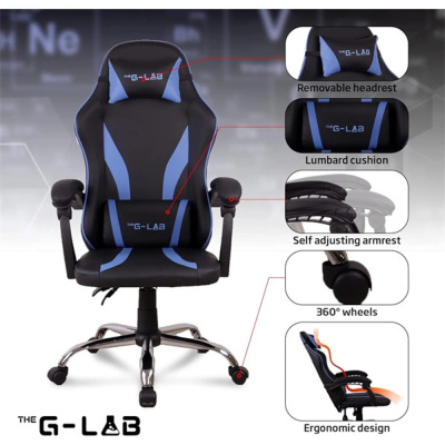 The G-Lab KS NEON BLUE - Gamer Szék - Kék