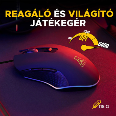 The G-Lab 2 in 1 COMBO HYDROGEN B/HU - Gamer Billentyűzet + Egér