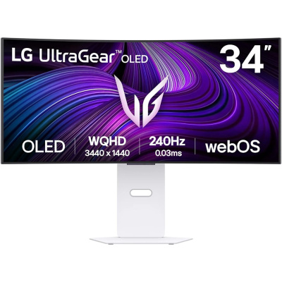LG UltraGear 34GX90SA OLED Ívelt Gamer Monitor 240Hz - 34"