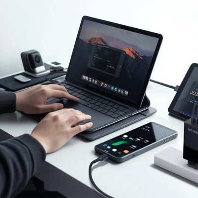 BlitzWolf BW-S29 USB + USB-C Gyorstöltő Hálózati Adapter 120W - Fekete