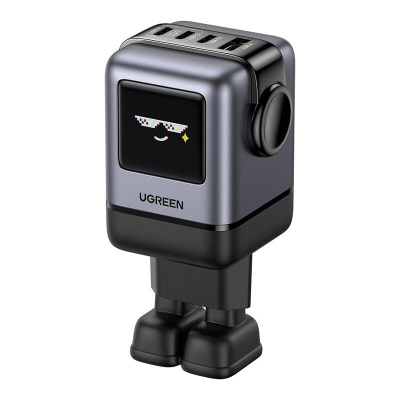 UGREEN Nexode RG USB + USB-C GaN Gyorstöltő Hálózati Adapter 100W - Fekete