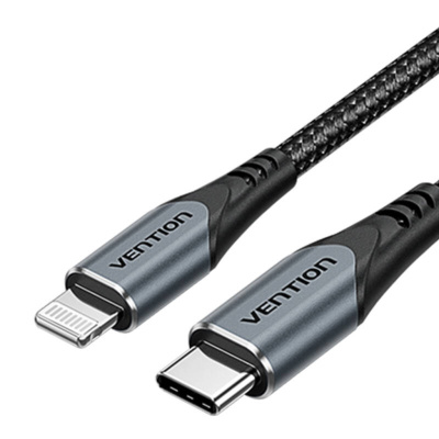 Vention USB-C GaN Gyorstöltő Hálózati Adapter 20W + kábel - Szürke